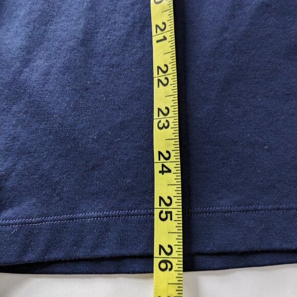 UNTUCKIT Wrinkle-Free Damaschino Long-Sleeve Polo 100% Cotton Navy Mens Large - Picture 14 of 15